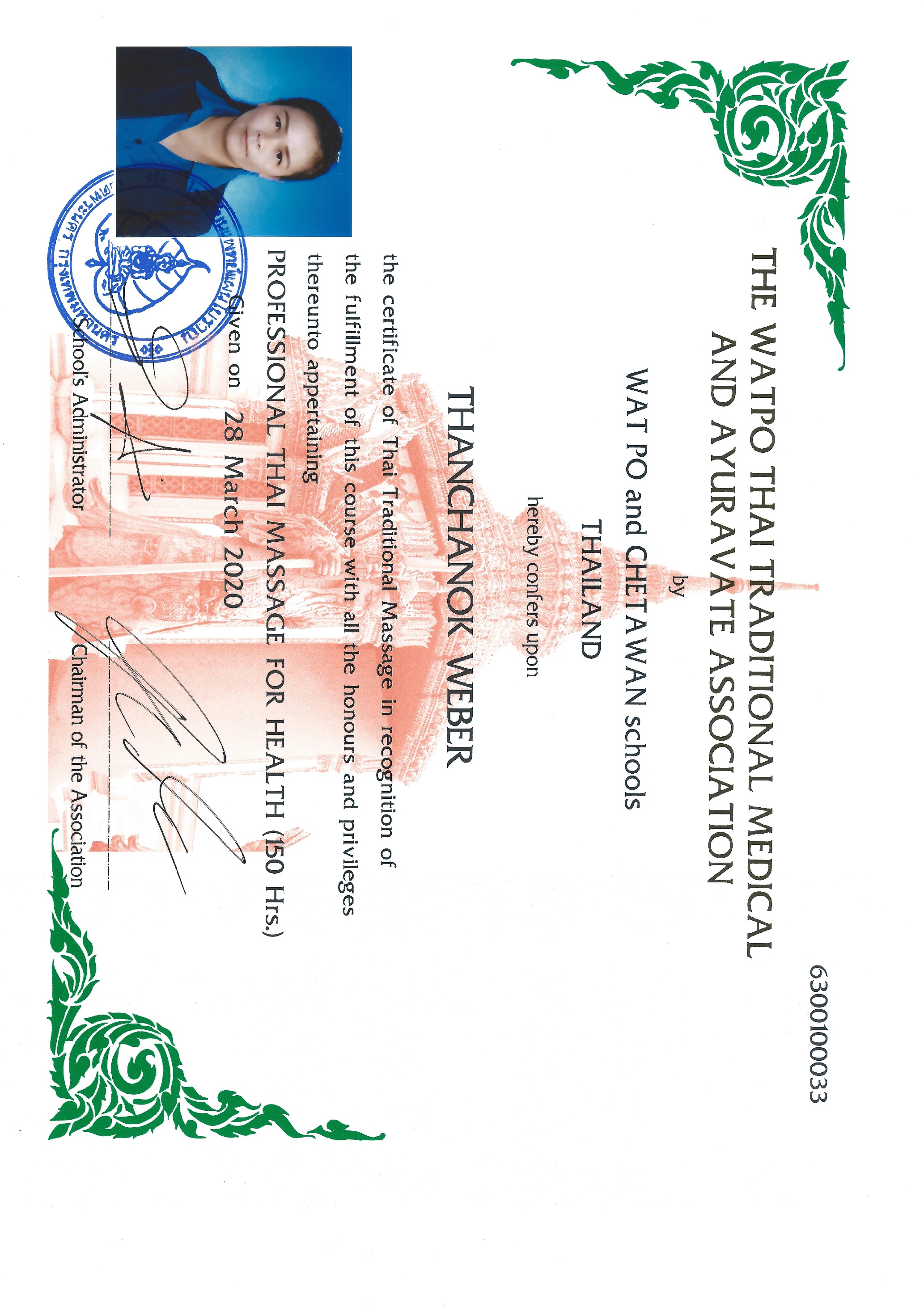 Diplom Massage Prof. for Health